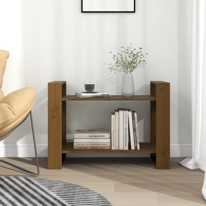 Libreria/Divisorio Ambrato 80x35x56,5 cm Legno Massello di Pino | homemem39