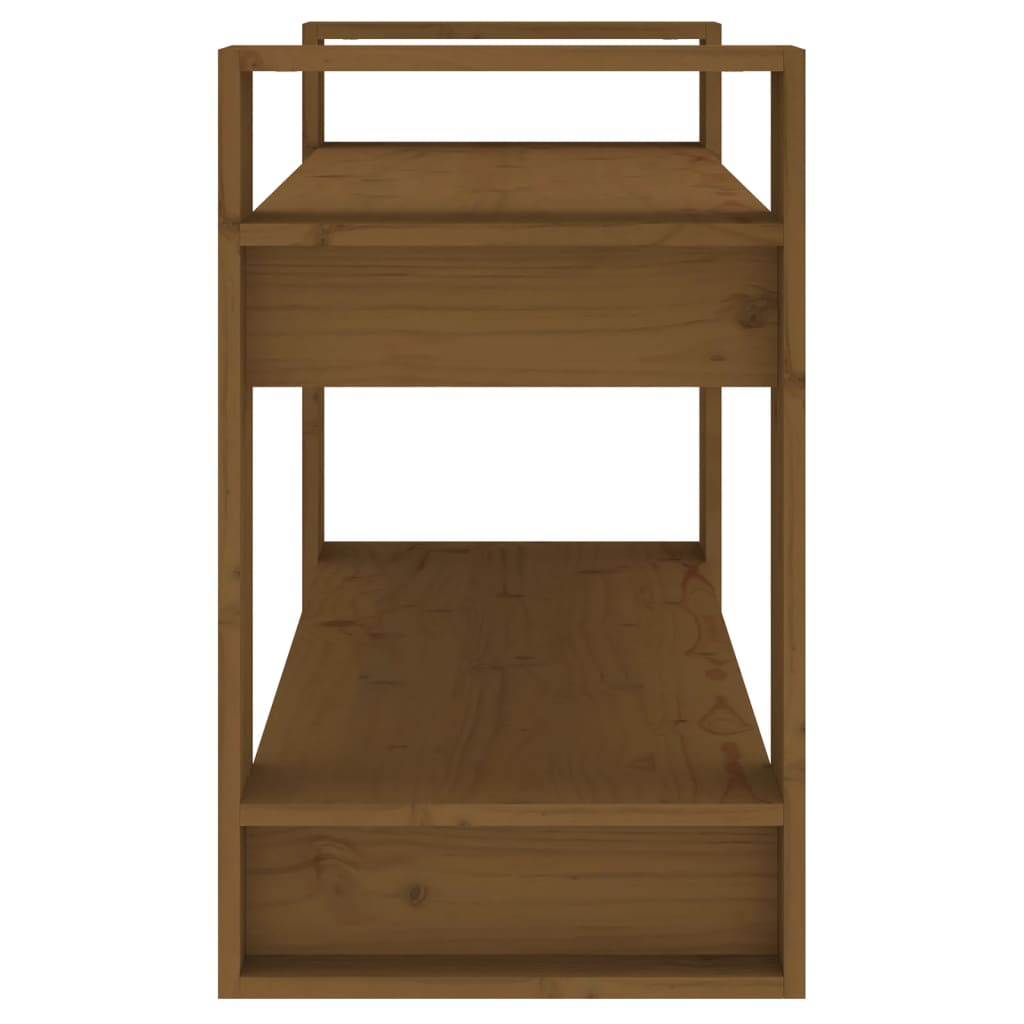 Libreria/Divisorio Ambrato 80x35x56,5 cm Legno Massello di Pino | homemem39
