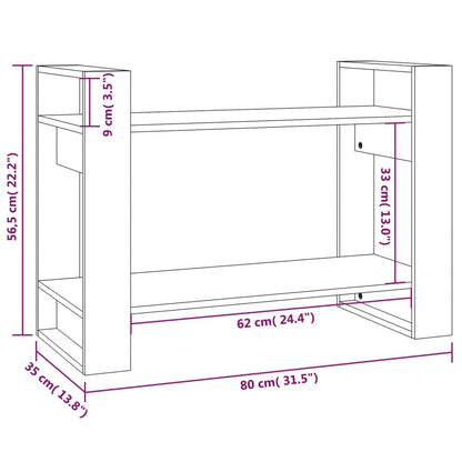 Libreria/Divisorio Ambrato 80x35x56,5 cm Legno Massello di Pino | homemem39