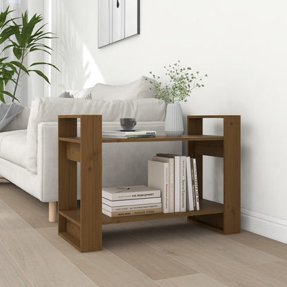 Libreria/Divisorio Ambrato 80x35x56,5 cm Legno Massello di Pino | homemem39