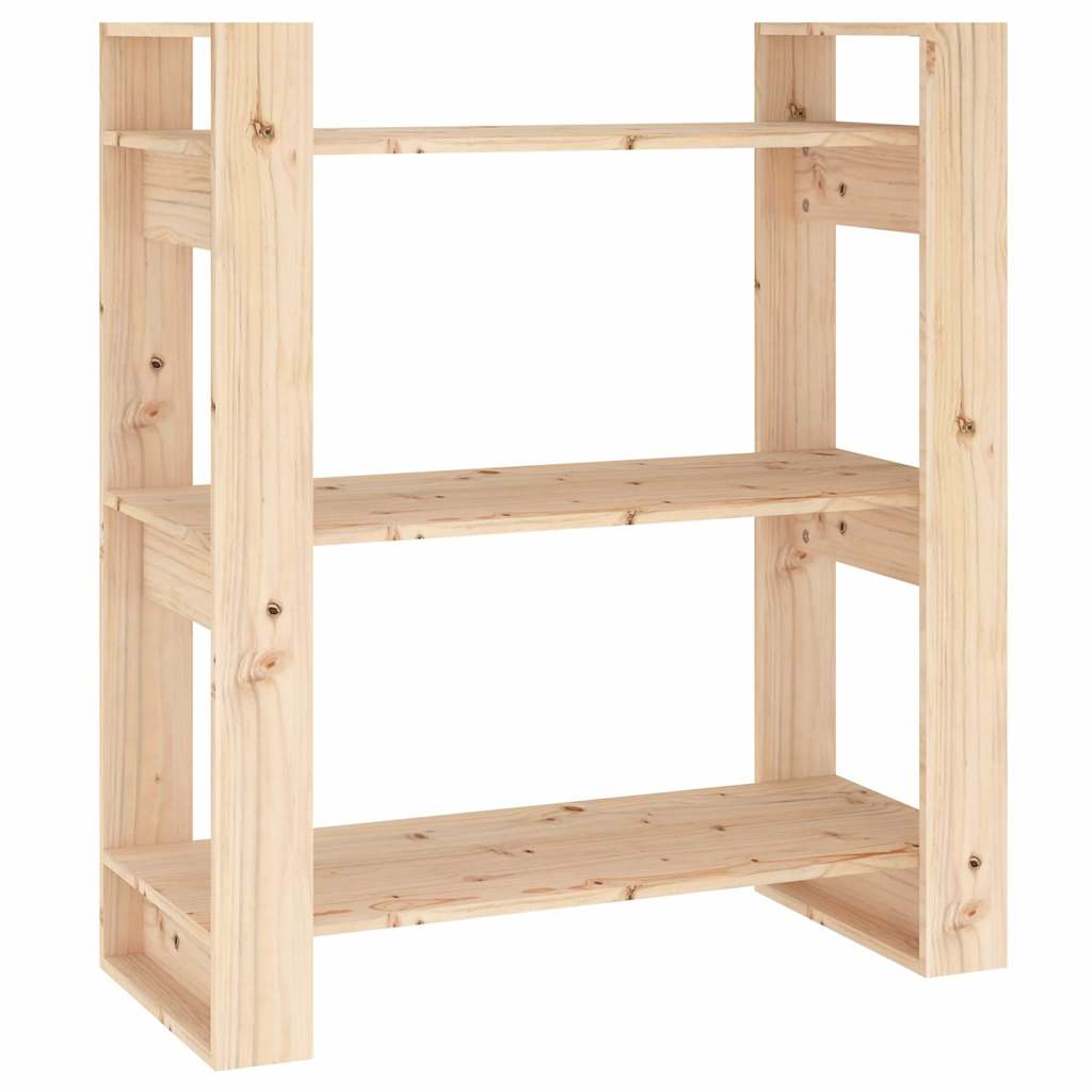 Libreria/Divisorio 80x35x91 cm Legno Massello di Pino