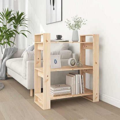 Libreria/Divisorio 80x35x91 cm Legno Massello di Pino