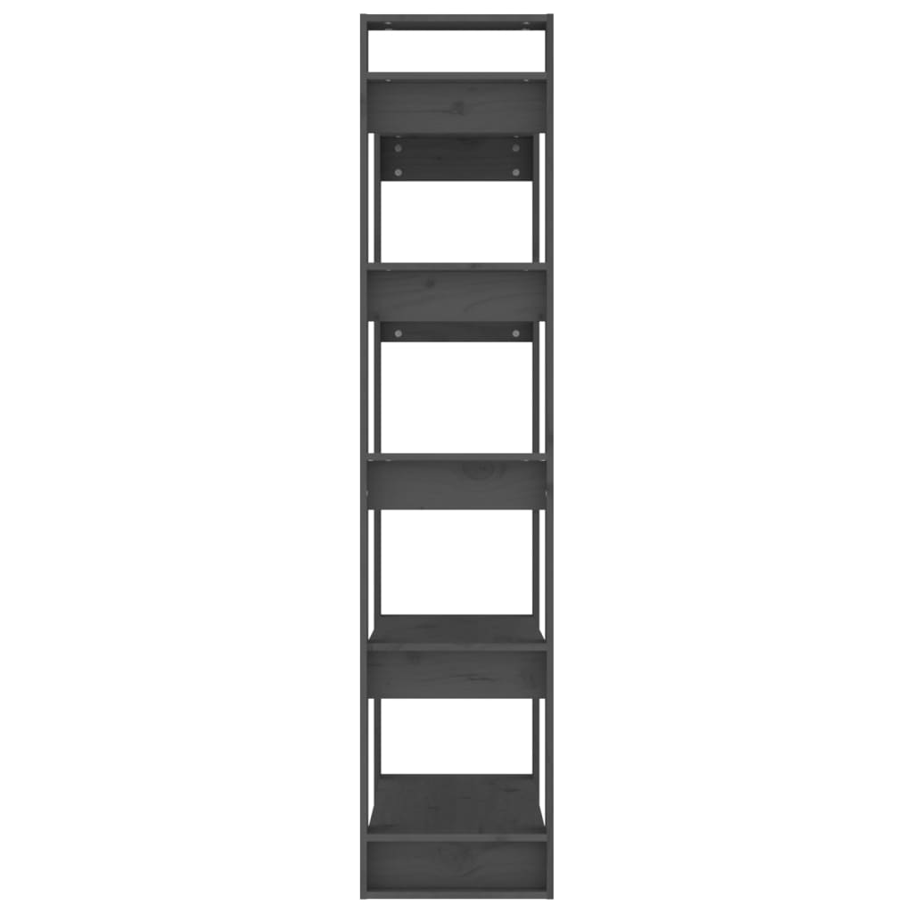 Libreria/Divisorio Grigio 80x35x160 cm Legno Massello | homemem39