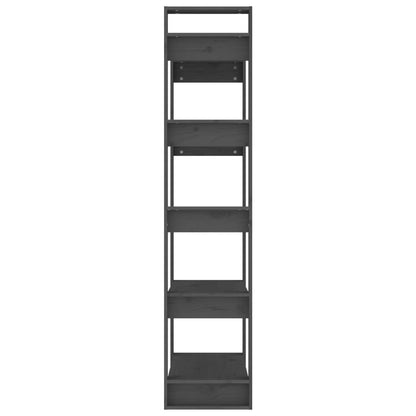 Libreria/Divisorio Grigio 80x35x160 cm Legno Massello | homemem39