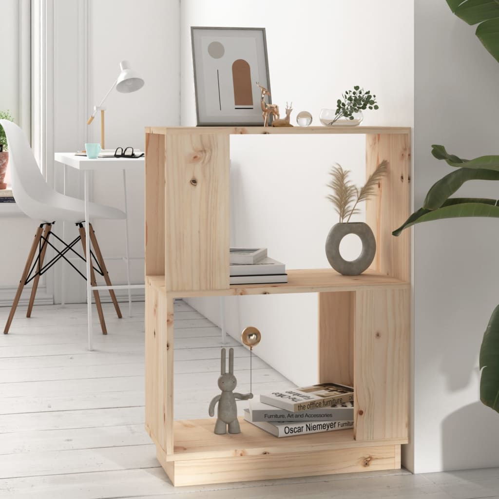 Libreria/Divisorio 51x25x70 cm in Legno Massello di Pino | homemem39