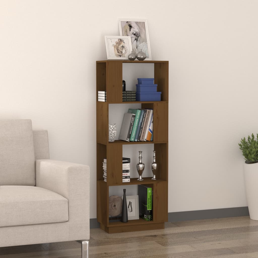 Libreria/Divisorio Ambrato 51x25x132 cm in Massello di Pino | homemem39