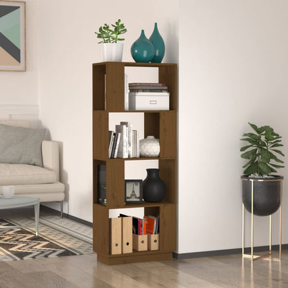 Libreria/Divisorio Ambrato 51x25x132 cm in Massello di Pino | homemem39