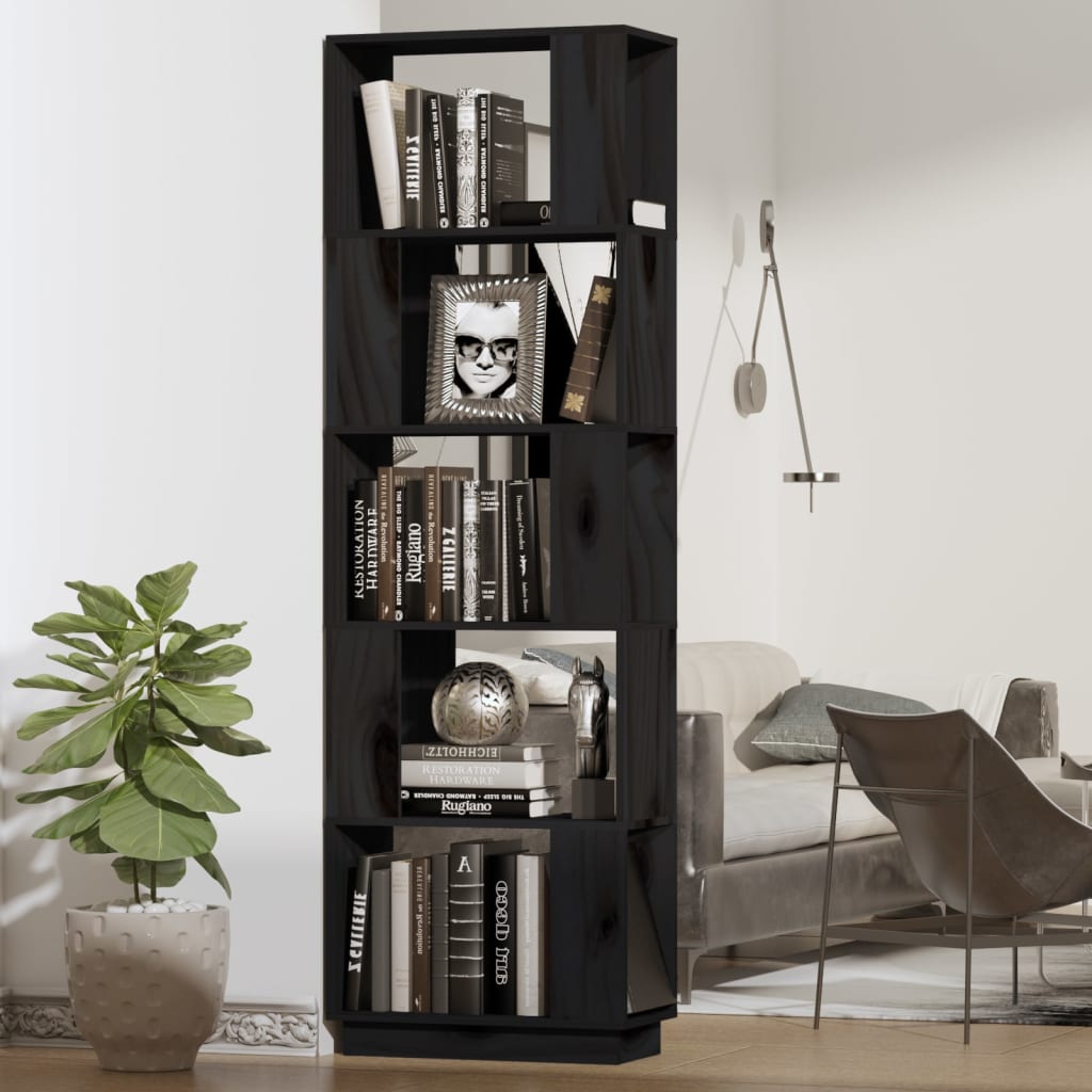 Libreria/Divisorio Bianco 51x25x163,5 cm Legno Massello - homemem39