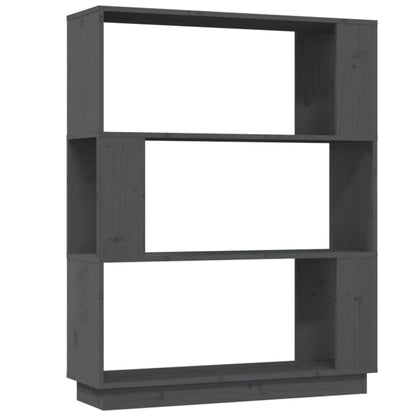 Libreria/Divisorio Grigio 80x25x101 cm Legno Massello di Pino | homemem39