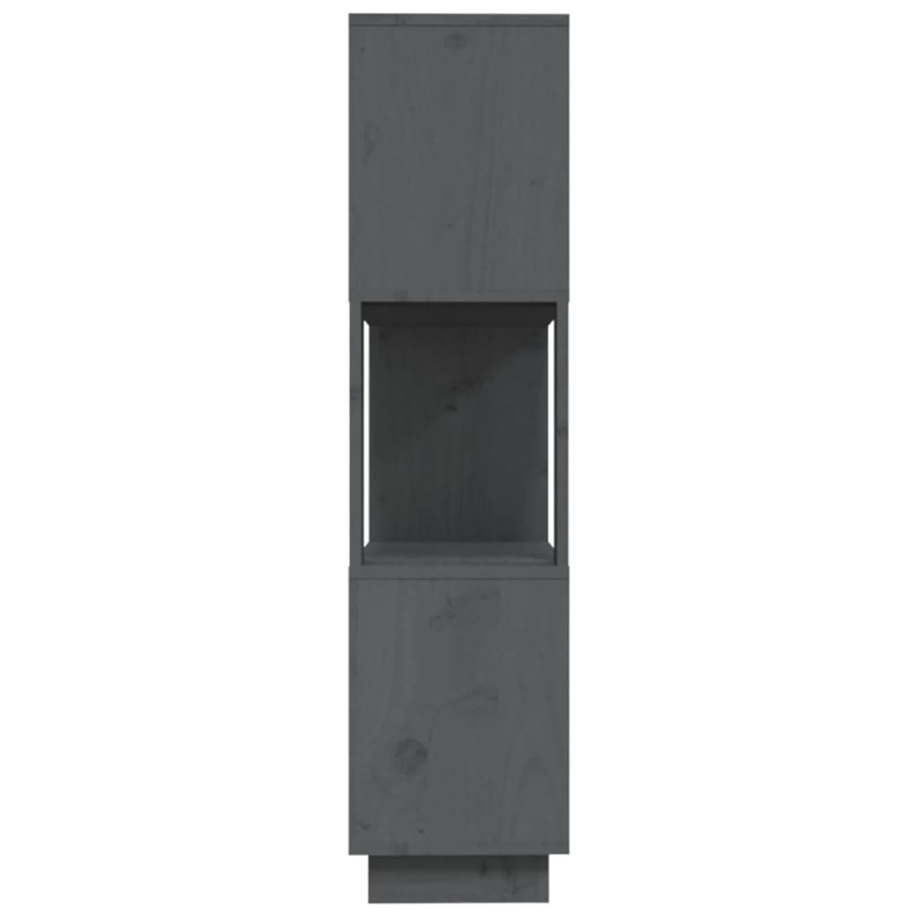 Libreria/Divisorio Grigio 80x25x101 cm Legno Massello di Pino | homemem39