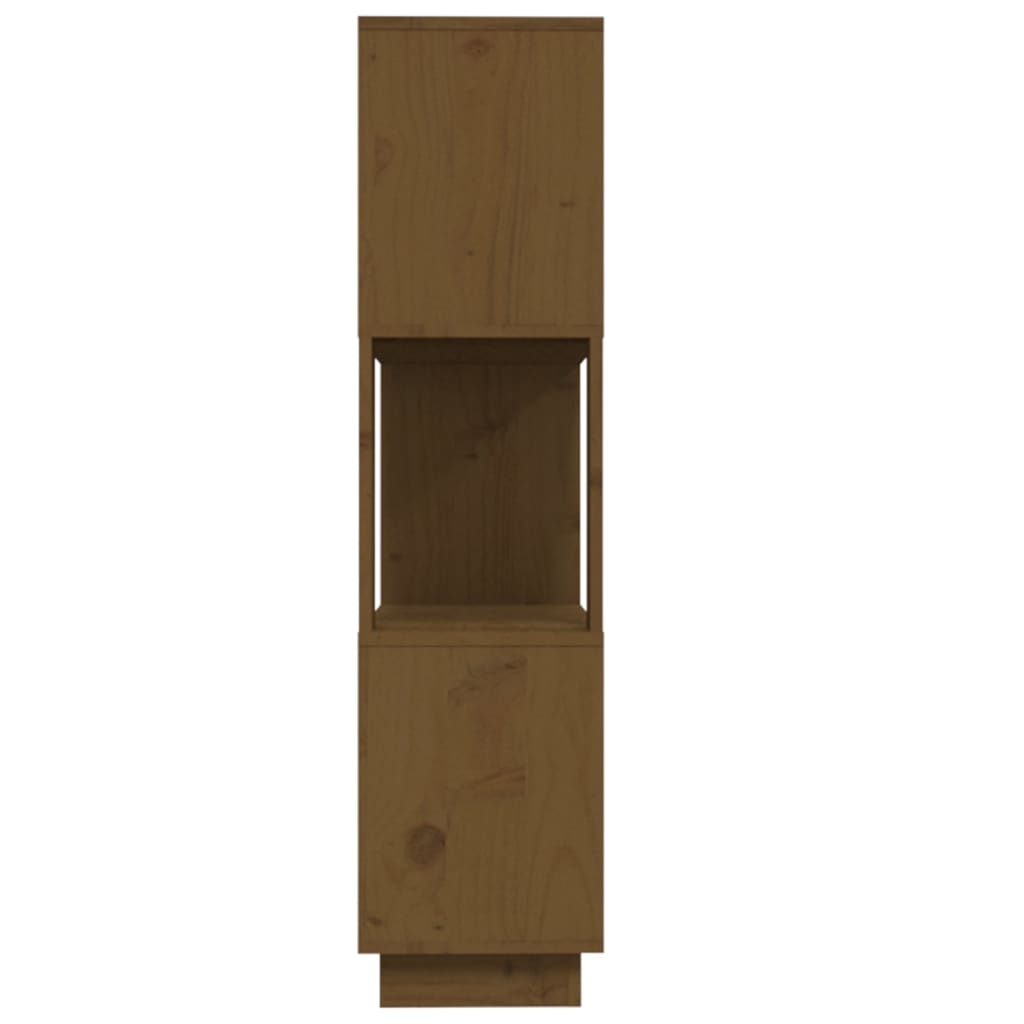 Libreria/Divisorio Ambrato 80x25x101 cm Legno Massello di Pino