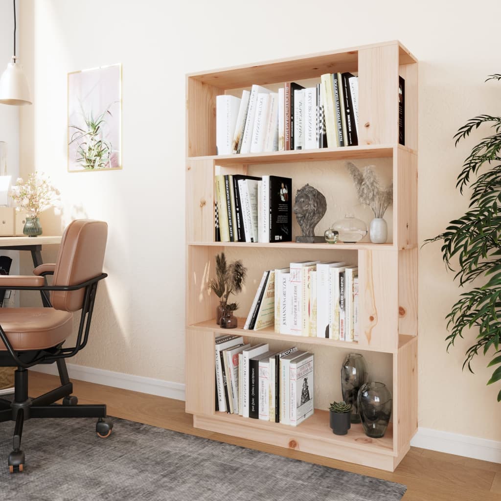 Libreria/Divisorio 80x25x132 cm in Legno Massello di Pino | homemem39