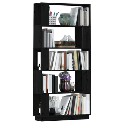 Libreria/Divisorio Bianco 80x25x163,5 cm Legno Massello