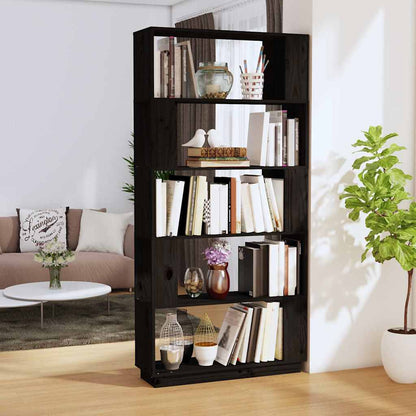Libreria/Divisorio Bianco 80x25x163,5 cm Legno Massello