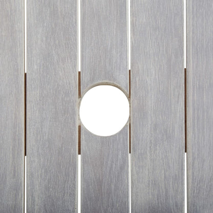 Set da Pranzo da Giardino 7 pz Legno Massello di Acacia Grigio | homemem39