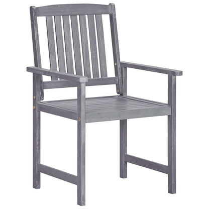 Set da Pranzo da Giardino 9 pz Legno Massello di Acacia Grigio | homemem39