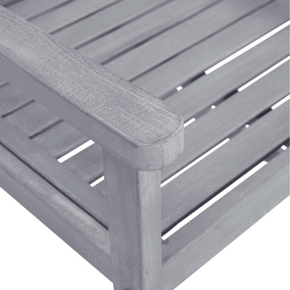 Set da Pranzo da Giardino 9 pz Legno Massello di Acacia Grigio | homemem39