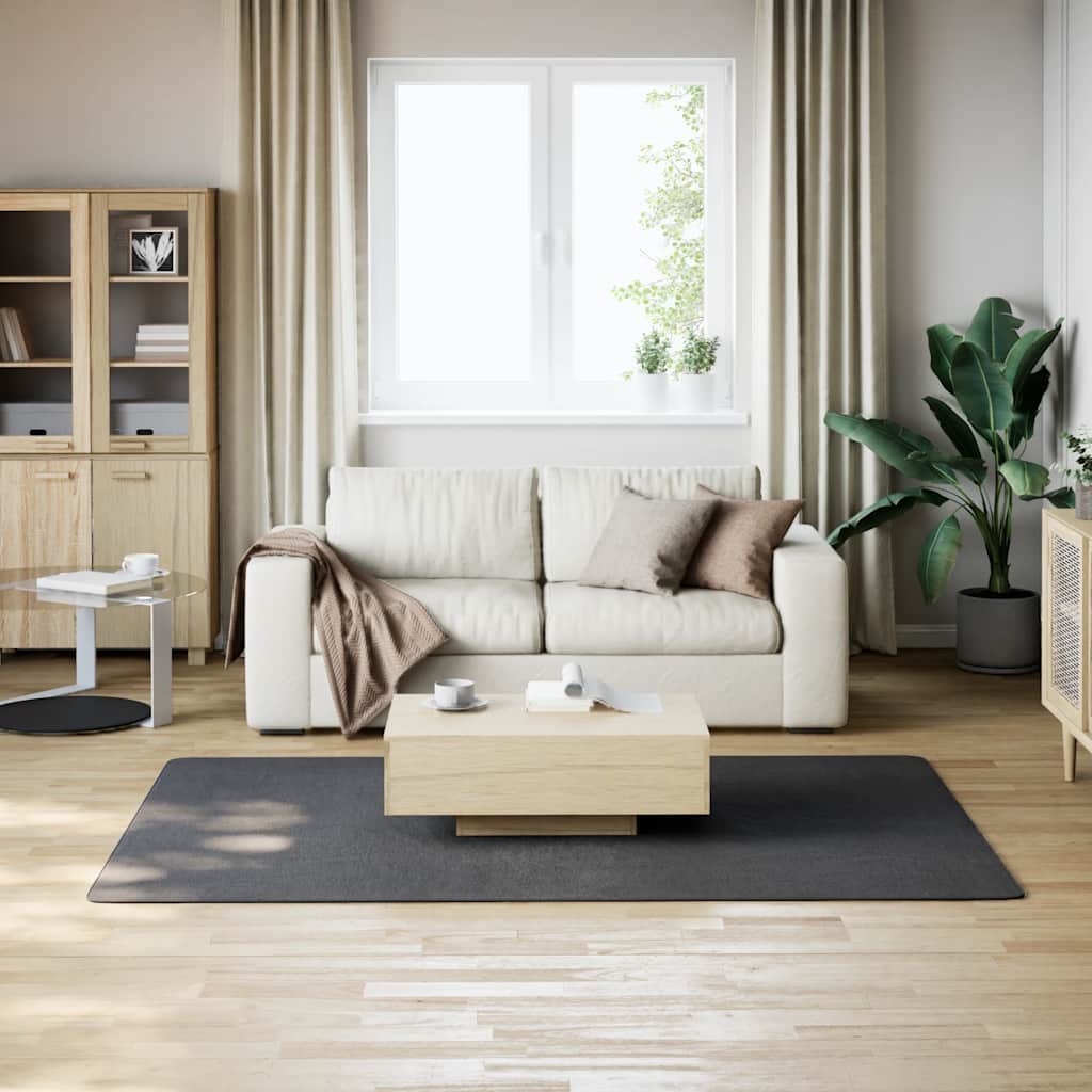 Tappeto Soffice Pelo Corto 160x230 cm Antiscivolo Antracite | homemem39