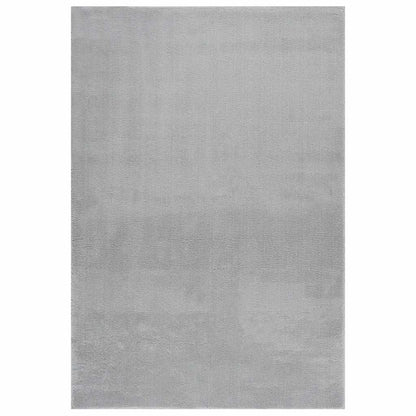 Tappeto Soffice a Pelo Corto 160x230 cm Antiscivolo Grigio | homemem39
