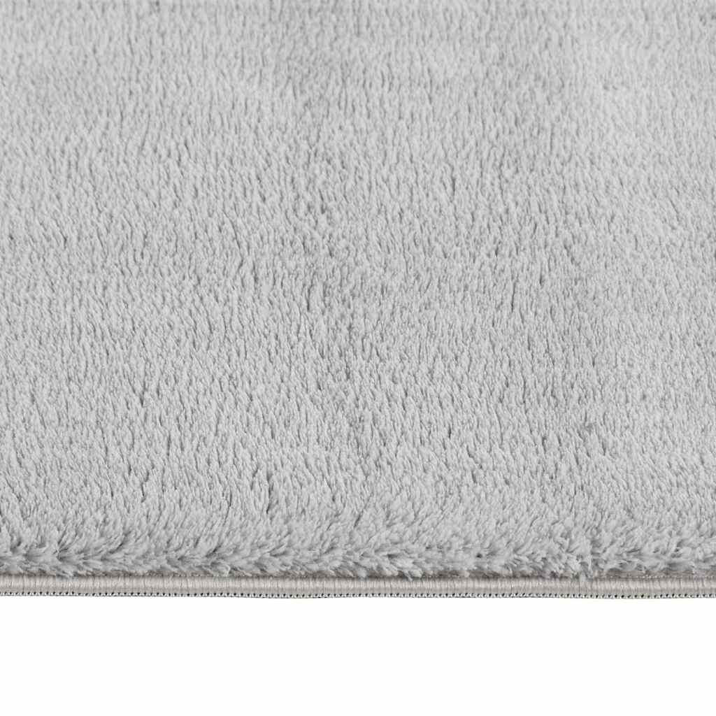 Tappeto Soffice a Pelo Corto 160x230 cm Antiscivolo Grigio | homemem39