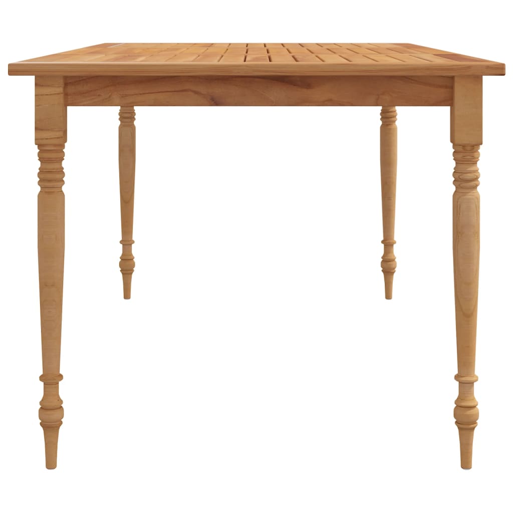 Tavolo Batavia 150x90x75 cm Legno Massello di Teak - homemem39