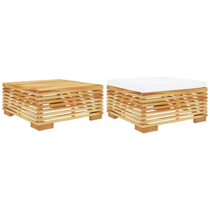 Set Divani da Giardino 2 pz in Legno Massello di Teak | homemem39