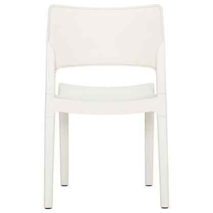 Sedie da Giardino 2 pz in Polipropilene Bianco - homemem39