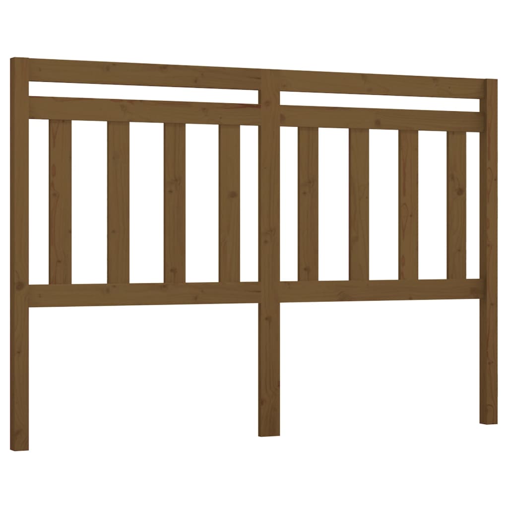 Testiera per Letto ambra 156x4x100 cm in Legno Massello di Pino - homemem39