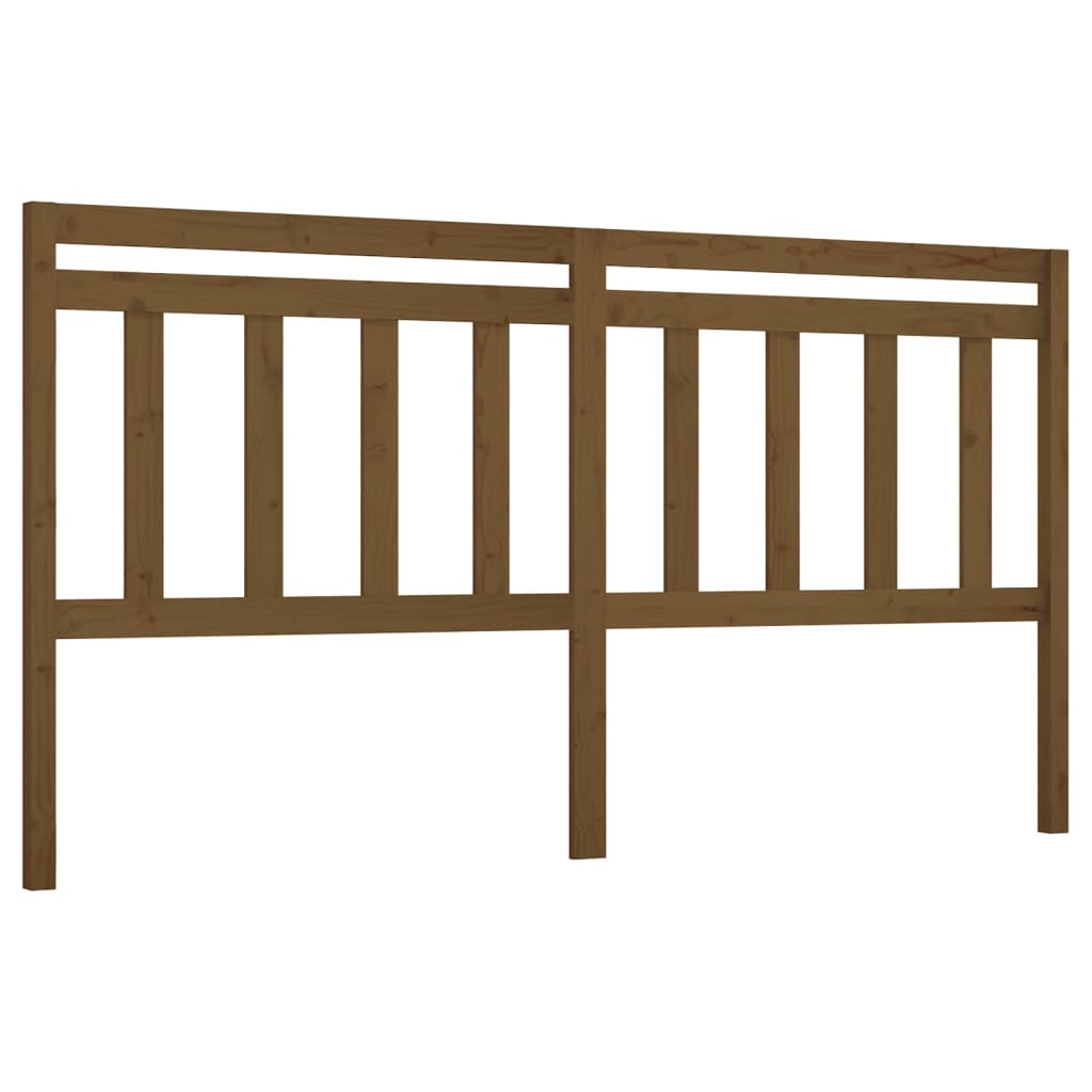 Testiera per Letto ambra 186x4x100 cm in Legno Massello di Pino - homemem39