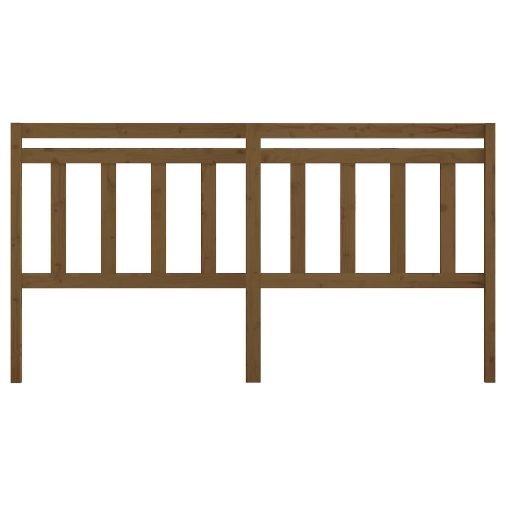 Testiera per Letto ambra 186x4x100 cm in Legno Massello di Pino - homemem39