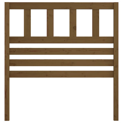 Testiera per Letto ambra 106x4x100 cm in Legno Massello di Pino - homemem39