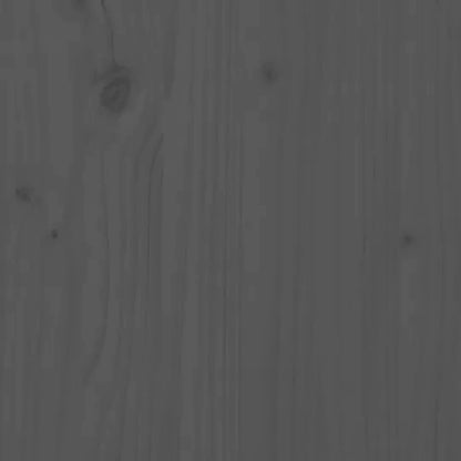 Gray Bed Headboard 146x4x100cm in Solid Pine Wood