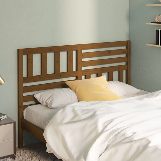 Testiera per Letto Marrone ambra 146x4x100 cm in Legno di Pino - homemem39
