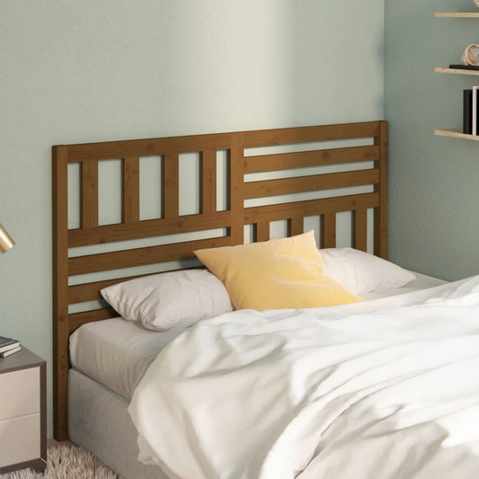 Testiera per Letto ambra 156x4x100 cm in Legno Massello di Pino - homemem39