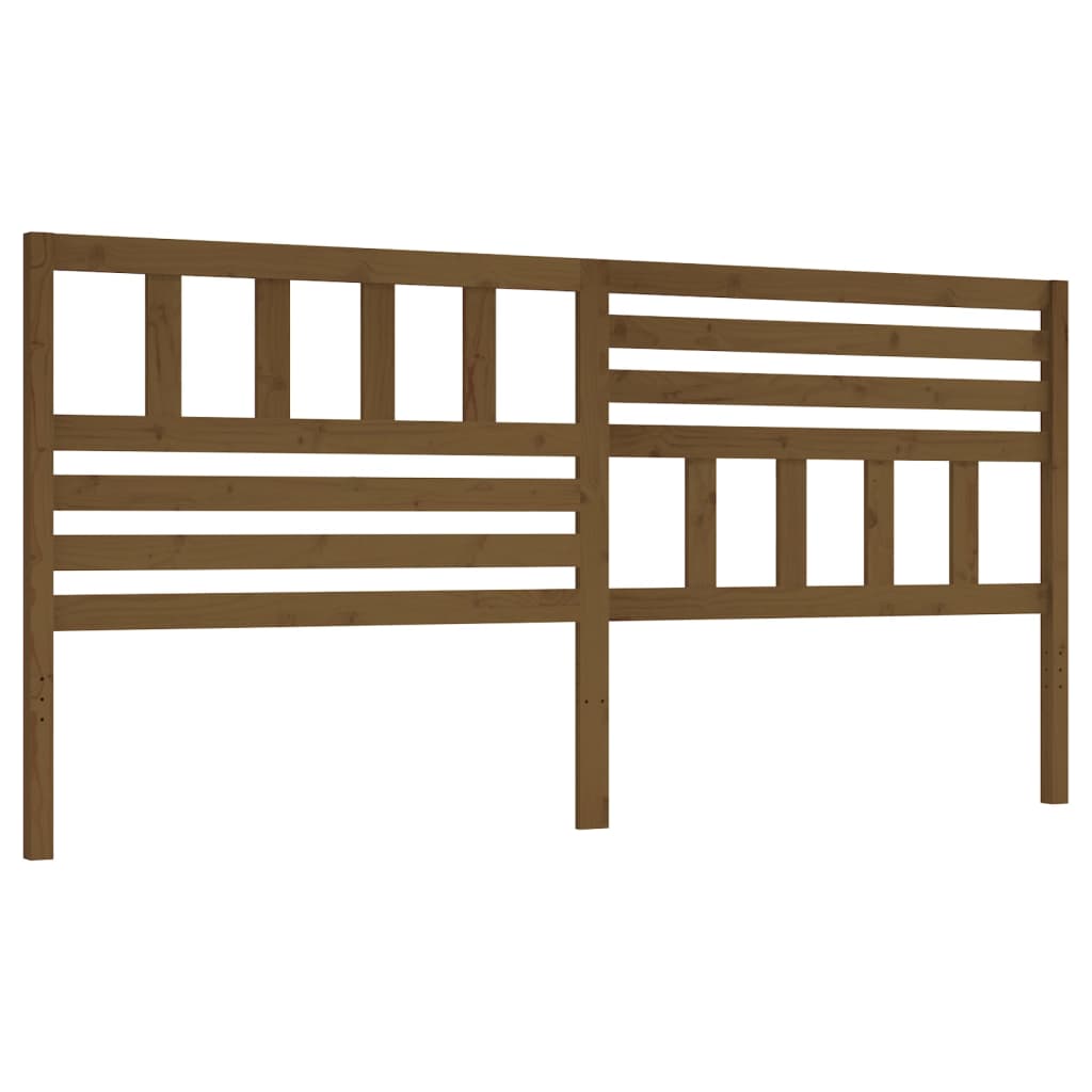 Testiera per Letto ambra 186x4x100 cm in Legno Massello di Pino - homemem39