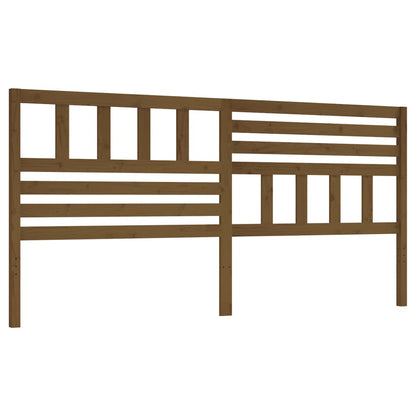 Testiera per Letto ambra 186x4x100 cm in Legno Massello di Pino - homemem39