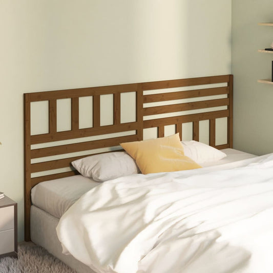 Testiera per Letto ambra 186x4x100 cm in Legno Massello di Pino - homemem39