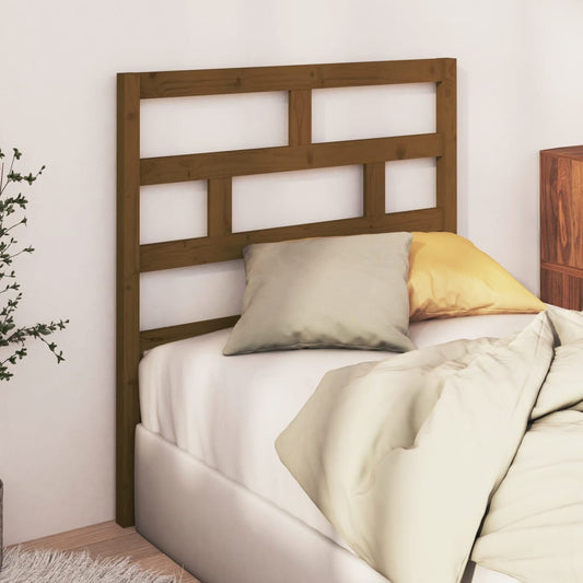 Testiera per Letto ambra 81x4x100 cm in Legno Massello di Pino - homemem39