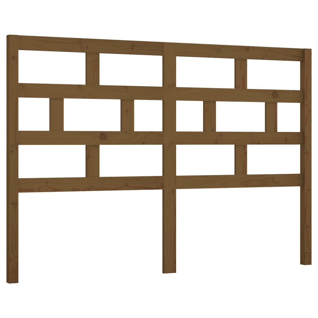 Testiera per Letto ambra 156x4x100 cm in Legno Massello di Pino - homemem39