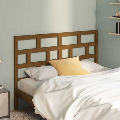 Testiera per Letto ambra 156x4x100 cm in Legno Massello di Pino - homemem39