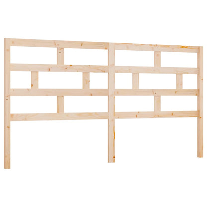 Testiera per Letto 186x4x100 cm in Legno Massello di Pino - homemem39