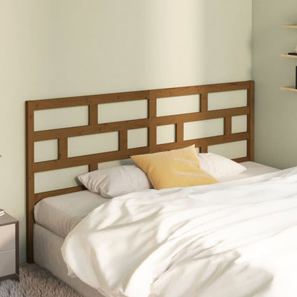 Testiera per Letto ambra 206x4x100 cm in Legno Massello di Pino - homemem39