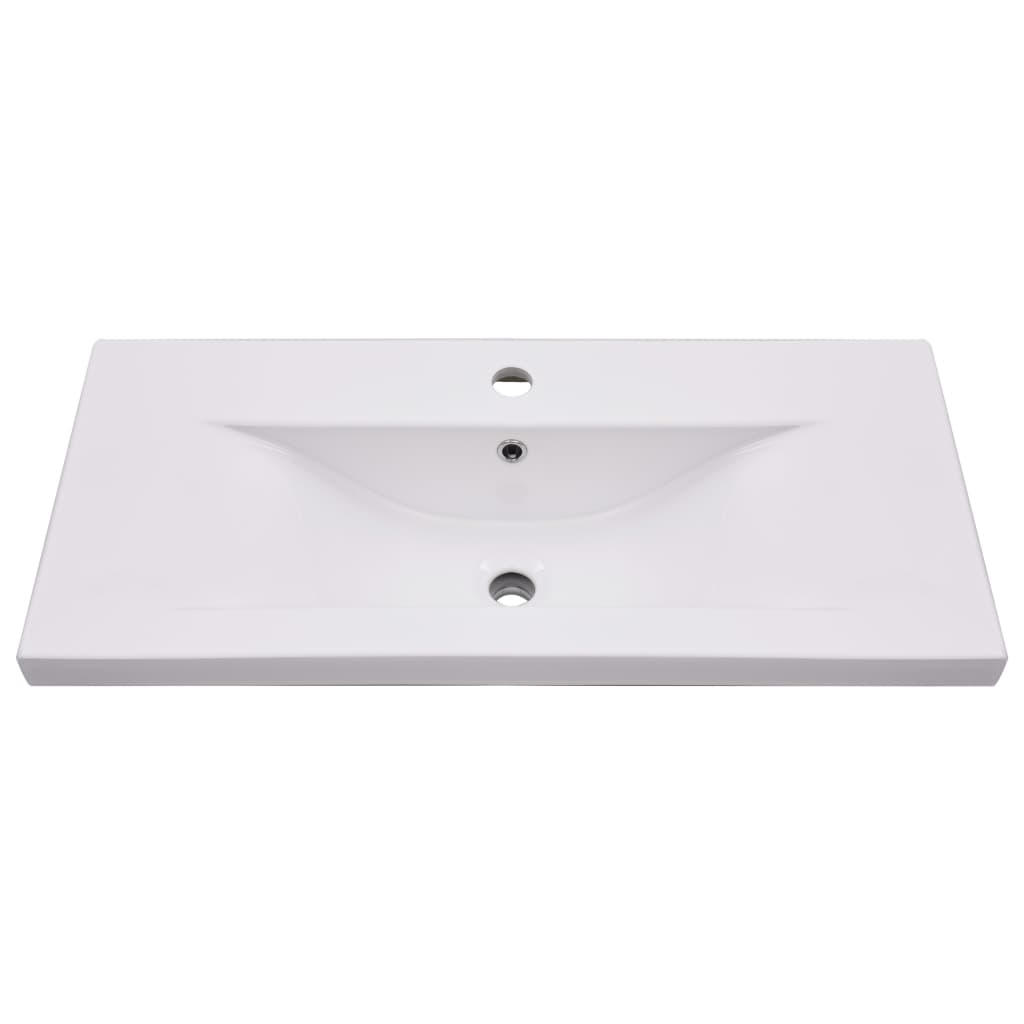 Mobile con Lavabo Integrato Bianco in Legno Multistrato | homemem39