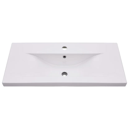Mobile con Lavabo Integrato Bianco in Legno Multistrato | homemem39