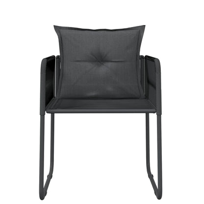 Set da Pranzo da Giardino 5 pz Nero | homemem39
