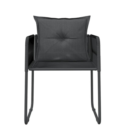 Set da Pranzo da Giardino 7 pz Nero | homemem39