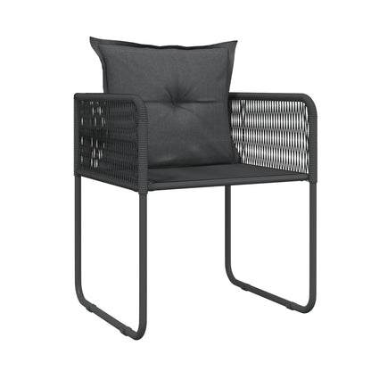 Set da Pranzo da Giardino 9 pz Nero | homemem39