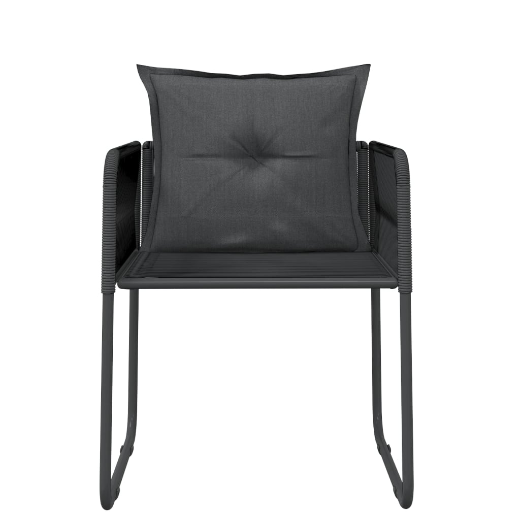 Set da Pranzo da Giardino 9 pz Nero | homemem39