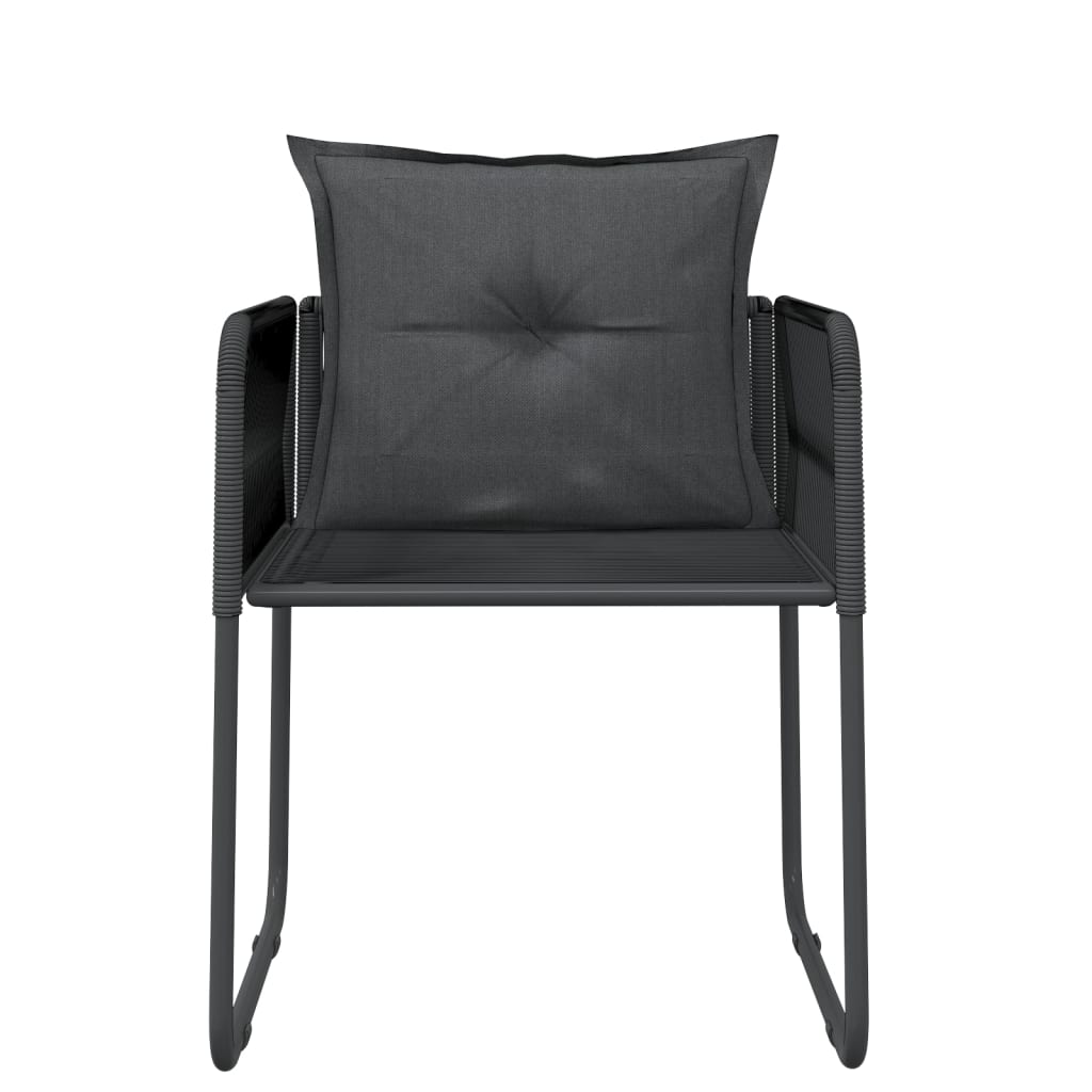 Set da Pranzo da Giardino 5 pz Nero | homemem39