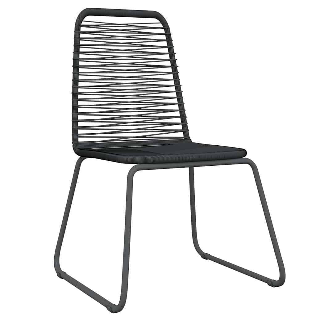 Set Mobili da Pranzo per Giardino 3 pz Nero | homemem39